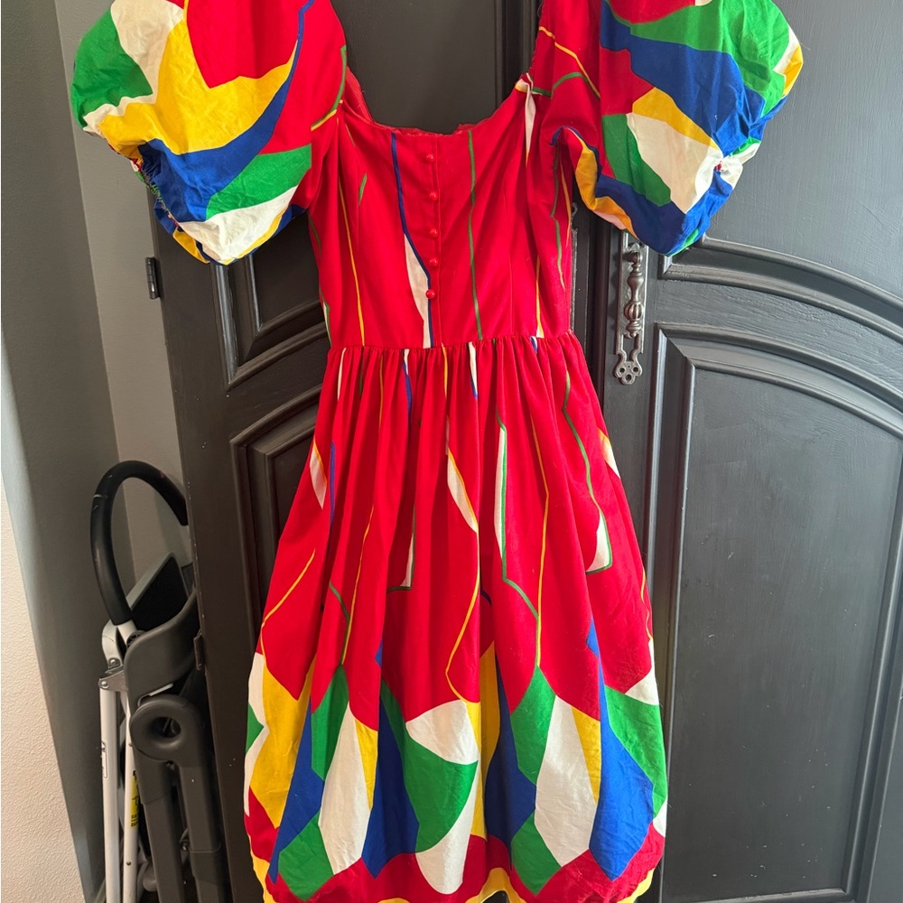 Vintage Victor Costa balloon sleeve dress